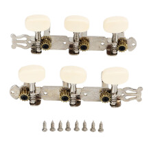 Mekanikstemmeskruer, klassiske guitarstemmere med forbedret gearforhold for stabil strengekontrol, lang holdbarhed i metallegeringshus med rust