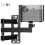 Projector Mount for Wall with Swivel, Premium Cold-Rolled Steel Foldable Projector Wall Mount Featuring Cable Management Clips, Adjustable 2