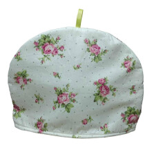 (As show, 16) Tea Cozy Vintage Comfortable Fabric Flower Printed Tea Cosy For Tea Pot