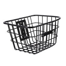 Bike Accessories Iron Folding Front Handlebar Basket Pannier Bag for Bicycles Universal Front Mount Net Storage
