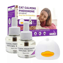 2025 Cat Pheromones Calming Diffuser Cat Pheromone Plug-In Relaxants Start Kit 30-Day Refill Calming Spray for Calm Relaxing