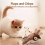 Electronic Interactive Flying Bird Cat Toy Flapping Wings,Sparrow Flapping Toy 3