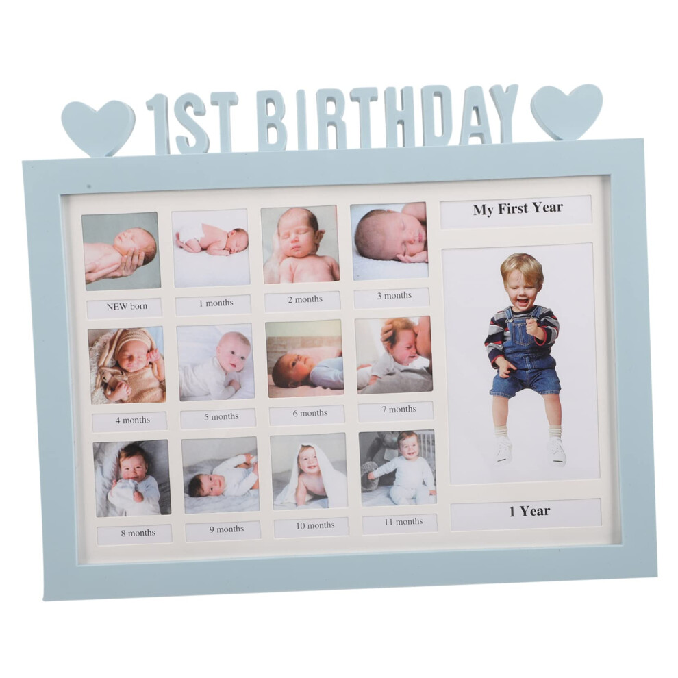 Growth Record Photo Frame For Birthday Milestone Chart For Boys Newborn Baby Growth Keepsake