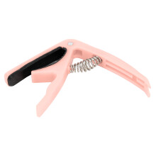 Light Pink ABS Guitar Capo with Metal Spring for Stringed Instruments