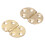 Folding Table Hardware Set, Solid Brass Hinge for Sewing Machine Table, Jewelry Box Drawer Fitting, Elegant Copper Finish, Heavy Duty Flip Top, 2 Set 4