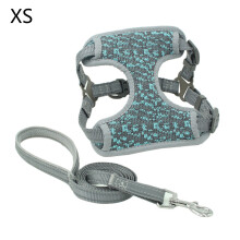 Pet Dog Harness Vest Leash Explosion-proof Reflective-Blue XS
