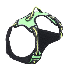 Harnais pour chien et chat, gilet réglable et respirant,-Vert XL