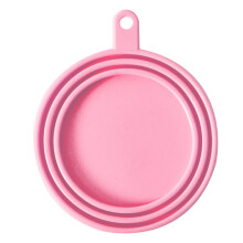 3 in 1 Reusable Pet Food Can Lid Dog for Cat Food Storage-Pink