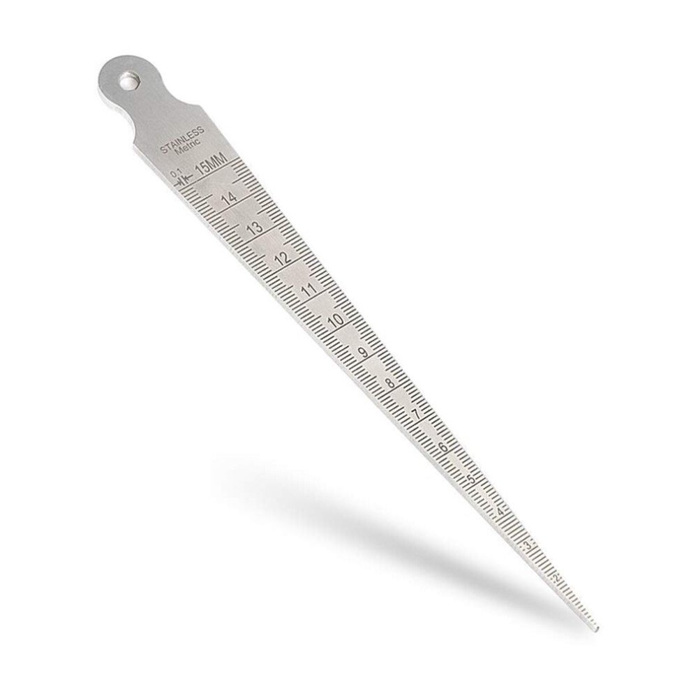 Taper Gage 115Mm Stainless Steel, Taper Welding Gauge, Inch And Metric Feeler Gap, 1/325/8 Inch Hole Diameter Tool 9347817863468