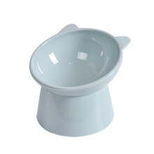 45 schuine voerbak met standaard voor katten Gekantelde-Blauw