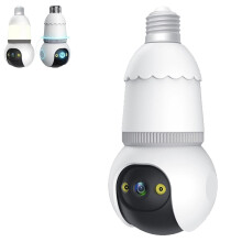 Bulb Camera 4MP Light Bulb Security Camera, 2.4GHz Wireless Indoor/Outdoor Night Vision, Motion Detection