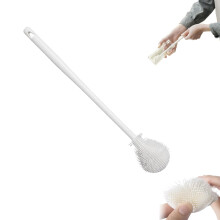 Silicone Bottle Brush with Long Handle, 360 Flexible Cleaning for Cups, Mugs, Bottles, Scratch