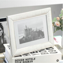 Picture Frame Vintage Silver 4x6 Rectangle Metal Frame For Tabletop And Wall Mount