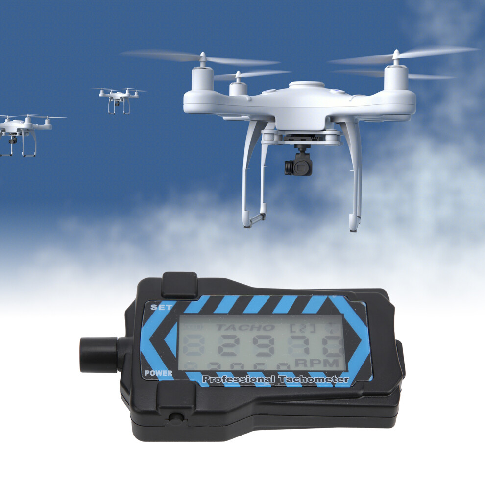 Digital Handheld Propeller Speed Tester 2Â9 Rpm With Lanyard For Rc Drones 4901377605712