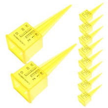 10pcs Outdoor Lawn Rain Gauge for Accurate Garden Water Measurement Transparent Sprinkler Tool