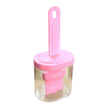 Oil Brush Bottle LeakProof Silicone Oil Dispenser for Baking BBQ AllinOne Cooking Container