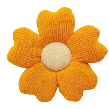 Flower Shaped Pillow For Car Sofa Bed Chair Room Decor 50cm By 50cm Yellow Decorative Plush Cushion