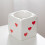 (Heart-shaped Dice Ashtray) 1pc Creative Ceramic Ashtray, Dice Shape, Storage Table Decoration 1