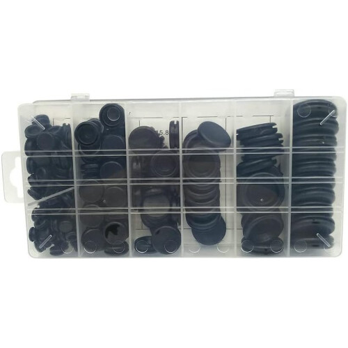 170 PCS Rubber Grommet Assortment Kit with Multiple Sizes for Wire and Cable Protection 2