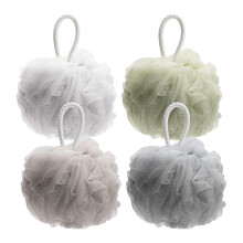 Bola de Banho Esfoliante para Pele Macia e Sedosa, Esponja de Banho Dupla Face em Malha para Limpeza Completa do Corpo, Ideal para Festas de