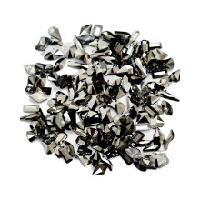 Strass para unhas em vários formatos, strass de vidro 3D Aurora para decoração criativa DIY, acessório moderno e assustador com acabamento
