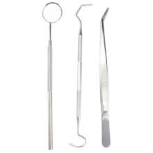 Essentiële tandverzorging, mondhygiëne-instrumenten, roestvrij staal, ergonomisch ontwerp, antislip handgrepen, ideaal voor kamperen, wandelen en
