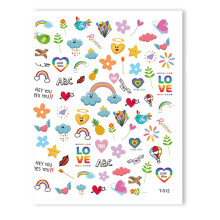 Nail Art Revolution, pegatinas autoadhesivas para decoración de uñas, ideales para álbumes de recortes y manualidades infantiles. Una forma