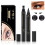Στυλό Eyeliner με σχέδιο φτερού, διπλής όψης, αδιάβροχο, ακριβές, τσόχα για άψογη 1