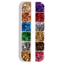 Arte de unhas profissional, fácil de aplicar, glitter holográfico para designs brilhantes e dinâmicos, suprimentos para unhas com efeito