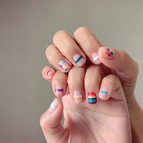 Nail Art Revolution, Αυτοκόλλητα Αυτοκόλλητα Νυχιών για Scrapbooking και Παιδικές Κατασκευές Diy, 2