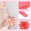 IMCBSTT Καλαμάκι για την Ημέρα του Αγίου Βαλεντίνου σε σχήμα καρδιάς, ροζ καλαμάκι, 4