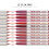 Συλλογή Lip Lip Liner χωρίς δοκιμές σε ζώα, απαλή και ενυδατική με πλούσια και έντονα 6