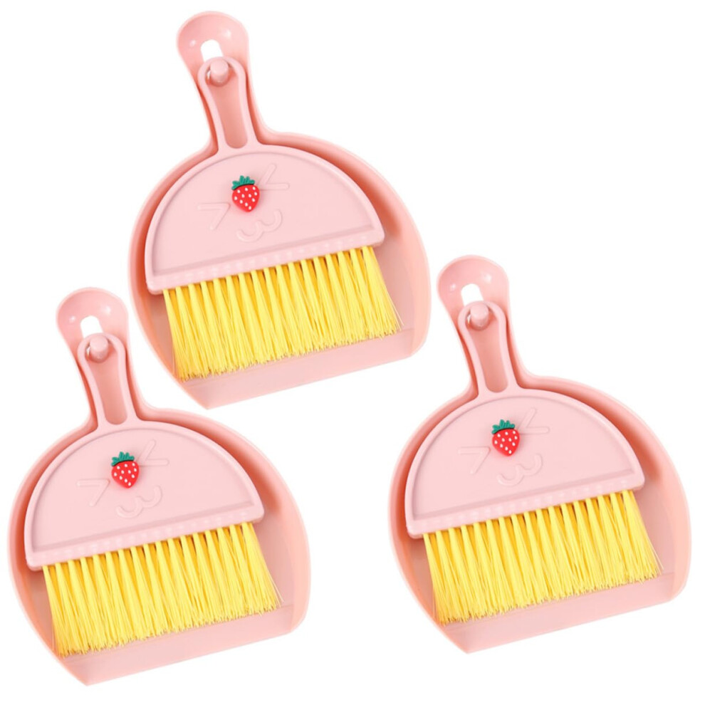 3 Sets Mini Keyboard Cleaning Brush And Dustpan Compact Desktop Kit For Computer And Car Detailing 9187378622513