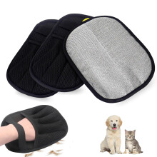 Pet Hair Removal Glove For Cats And Dogs Electrostatic Upgraded 5Finger Design Washable Reusable For Furniture Car Seats