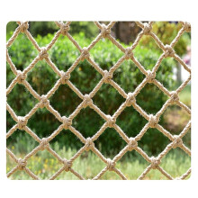 Hemp Cargo Net For Trailers And Camping 2x2m, 8mm Rope, Outdoor Climbing Mesh Netting, Kids' Room Ceiling Decor, Storage