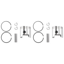 2X Piston Set STD for 2T 9.9HP 15HP Outboard Motor, 683/682/6E7/6E8/63V Parsun Hidea Seapro HDX 6E7-11631-00-97