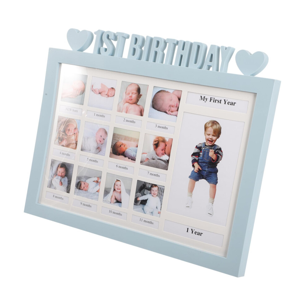 Month Milestone Photo Frame For Boys First Birthday Baby Shower Memory Frame