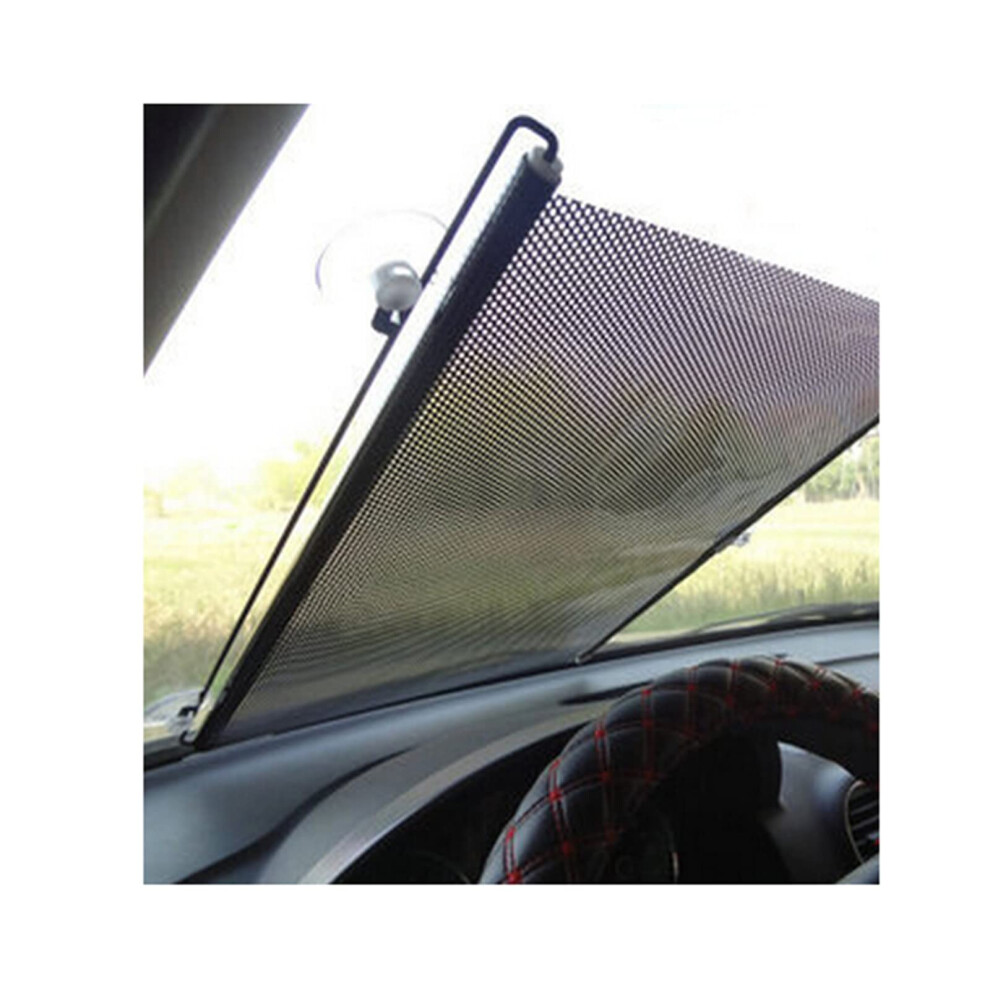 Retractable Car Window Sun Shade With Suction Cups Blocks Uv Rays And Heat W68xh125cm 9187378623046