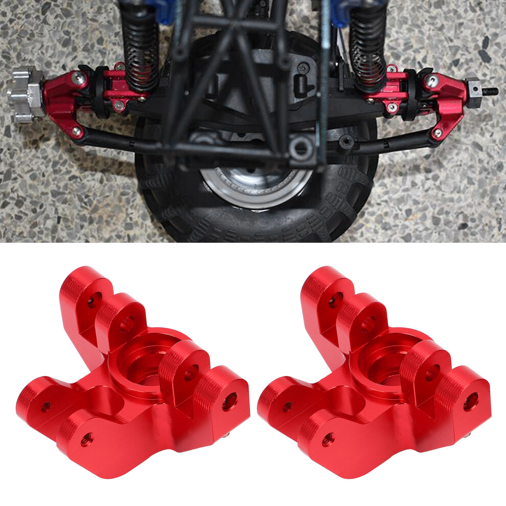 Rc Car Upgrades: Aluminium Alloy Front Steering Cup For 1/8 Lmt Solid Axle Red 4051377610510