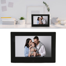 Cadre photo numérique HD de 7 pouces 1024x600 avec horloge, calendrier et télécommande