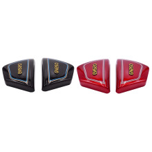 2 Pair Right & Left Frame Side Covers Panels for  Motorcycle Parts Gn 250 Gn250 Gn250 Motorcycle Parts Black & Red