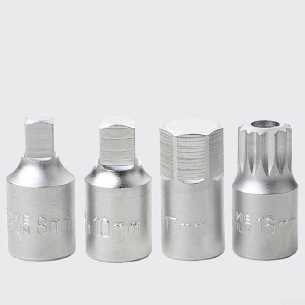 Oil Sump Drain Socket Wrench Set For M16, H17, S8, S10 Gearbox 4 Piece Metal Tool 9199774273091