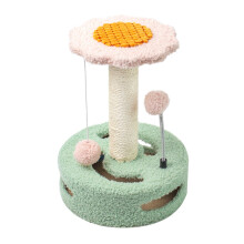 Cat Toy Scratching Post Protecting Furniture Floor-green Pink