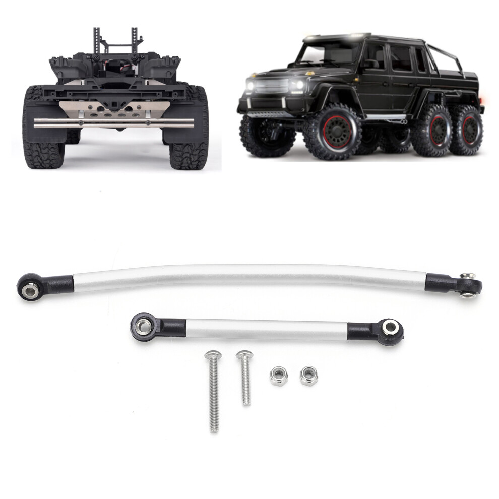 Aluminum Alloy Steering Link Kit For Axial Scx10 90046 90047 - Silver 4251377611788