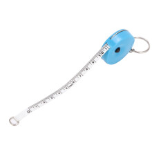 Misuratore a nastro mini morbido colorato con portachiavi, 1 pezzo, Blu