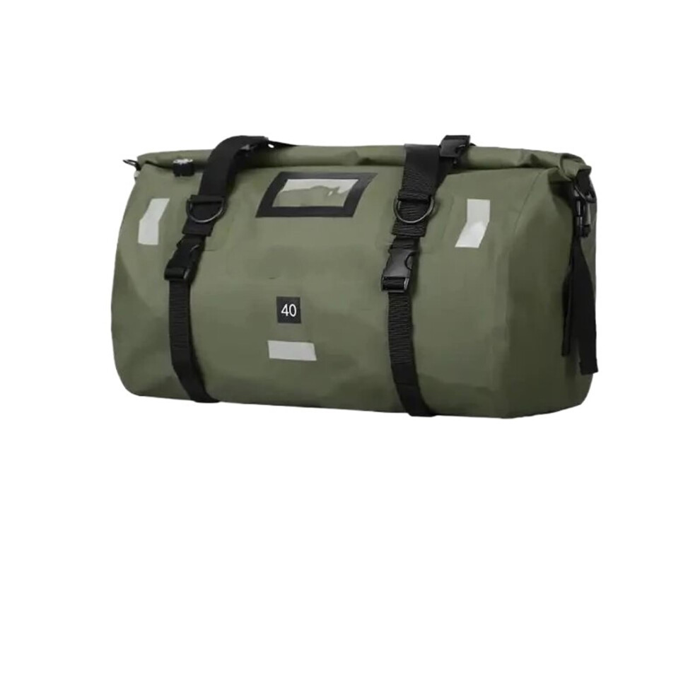 Motorcycle Waterproof Tail Bag 40L Collapsible Saddle Luggage For Travel And Outdoor Green 9199774273534