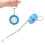 Mini porte-clés mètre ruban souple bleu 1pc 7