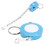Mini porte-clés mètre ruban souple bleu 1pc 3