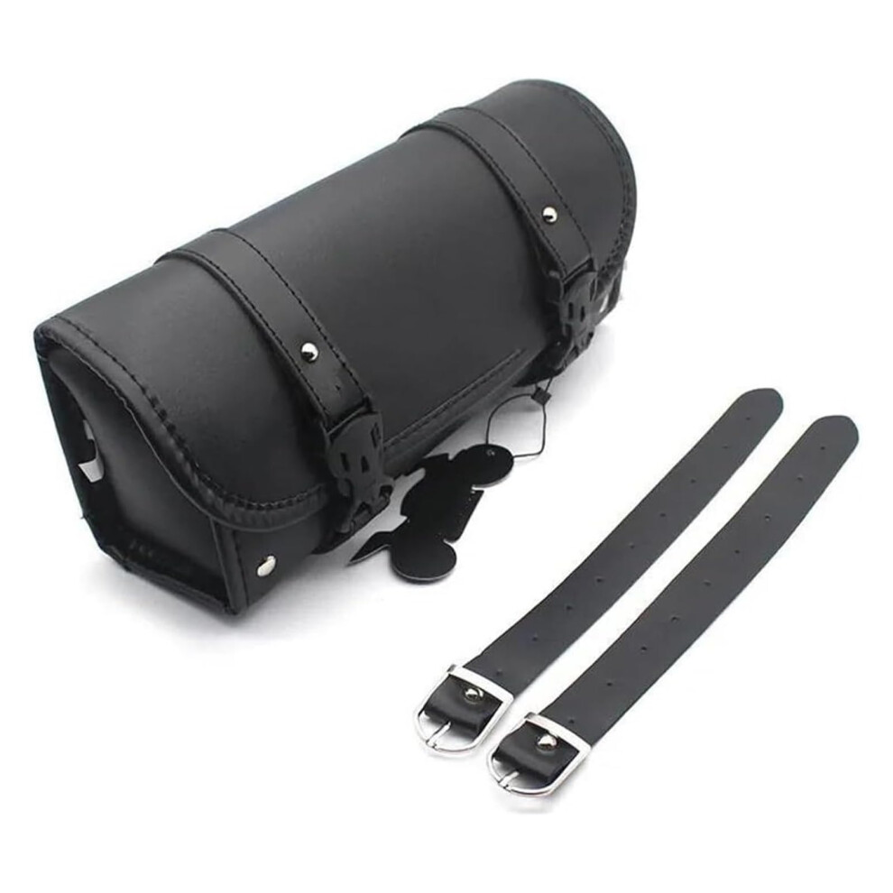 Motorcycle Saddlebags Waterproof Leather Side Bags With Shoulder Strap For Cruiser Chopper Black 9199774273664