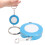 Mini porte-clés mètre ruban souple bleu 1pc 15